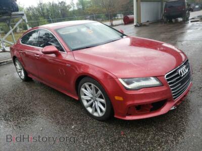 2012 Audi A7 A7 Prestig, red — VIN WAU2GAFC8CN164192, Copart