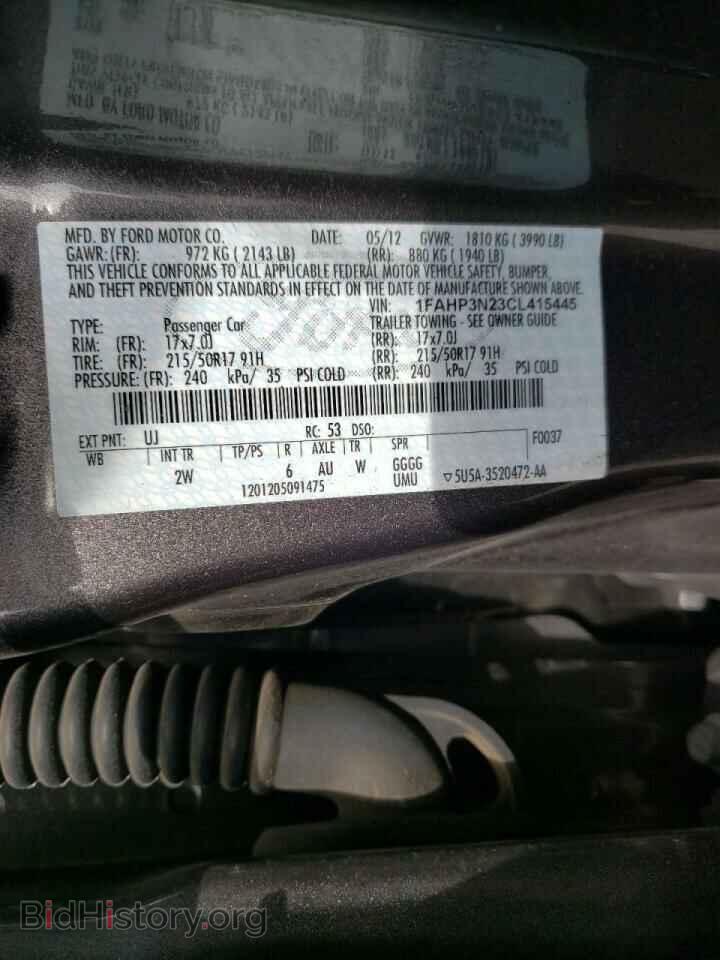 2012 FORD FOCUS - VIN: 1FAHP3N23CL415445 - Photo 10