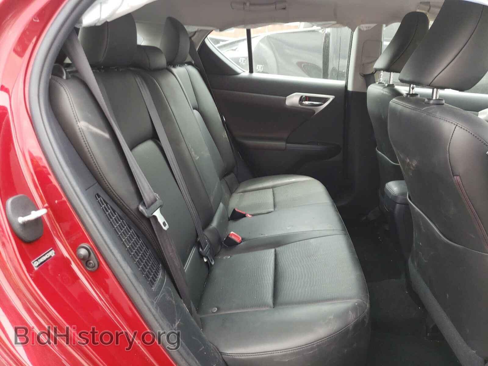 2012 LEXUS CT 200 - VIN: JTHKD5BH4C2048928 - Фото 6