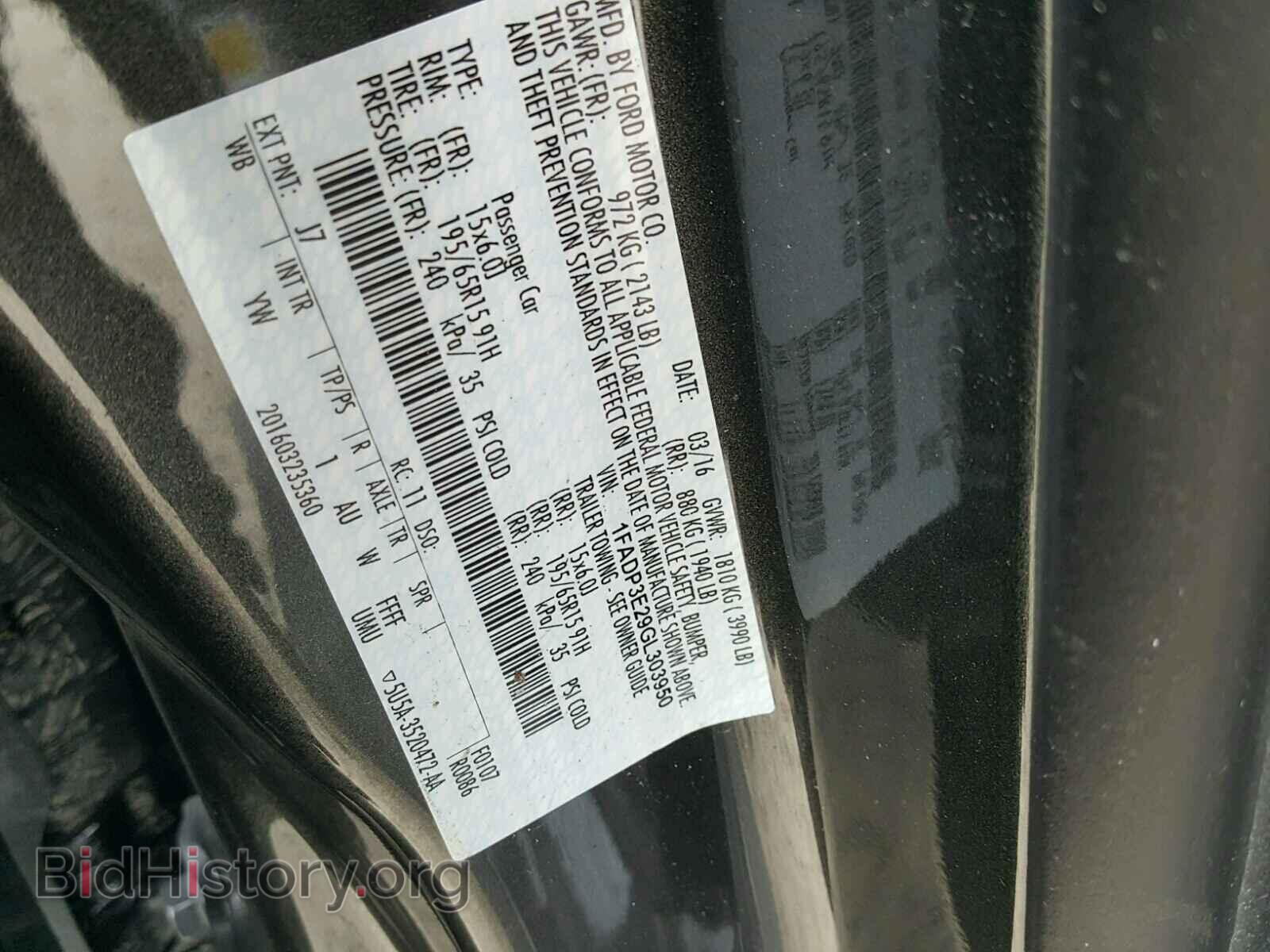 2016 FORD FOCUS - VIN: 1FADP3E29GL303950 - Photo 10