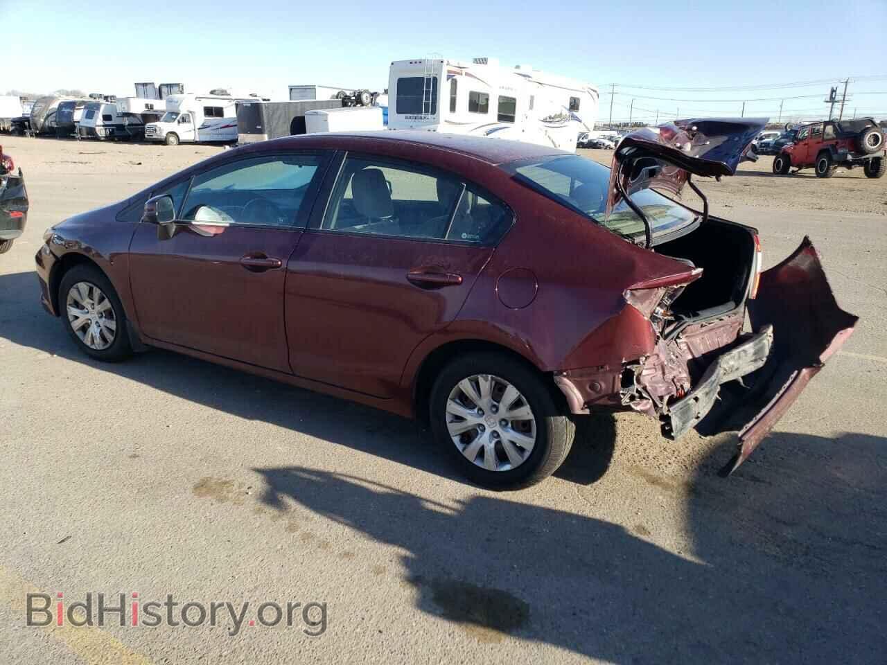 2012 HONDA CIVIC - VIN: 2HGFB2F50CH608105 - Фото 2