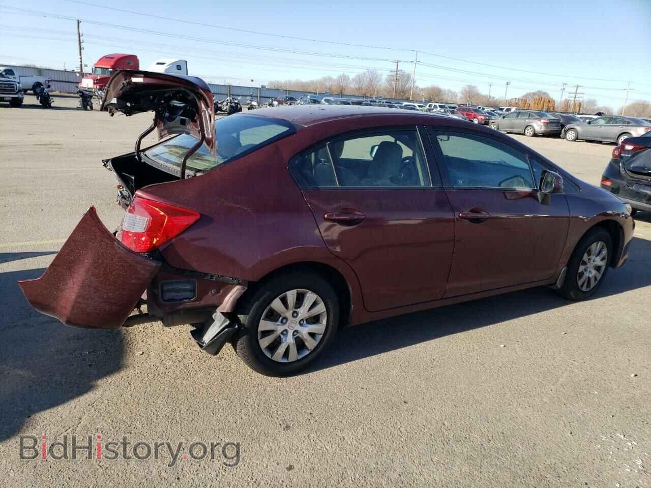 2012 HONDA CIVIC - VIN: 2HGFB2F50CH608105 - Фото 3