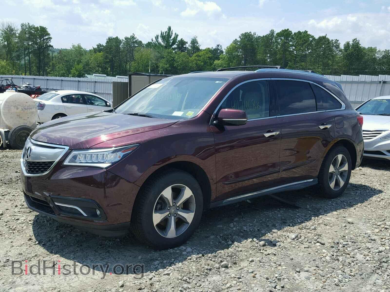 2014 ACURA MDX - VIN: 5FRYD4H24EB016021 - Фото 2