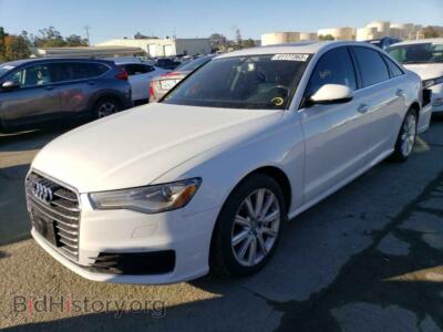 2016 Audi A6 A6 Premium, white — VIN WAUDFAFC2GN075185, Copart