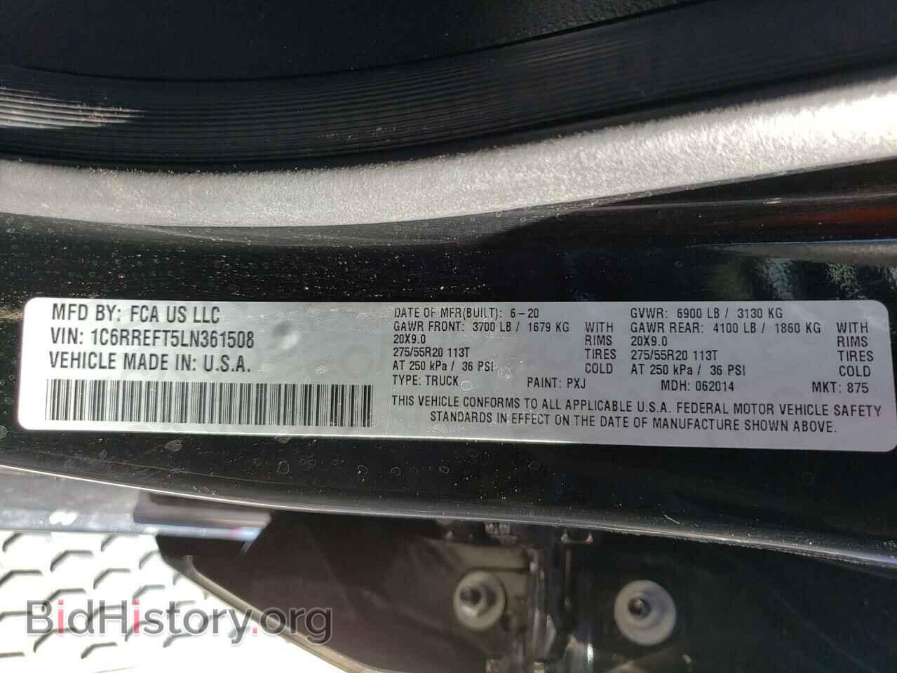 2020 RAM 1500 - VIN: 1C6RREFT5LN361508 - Фото 10