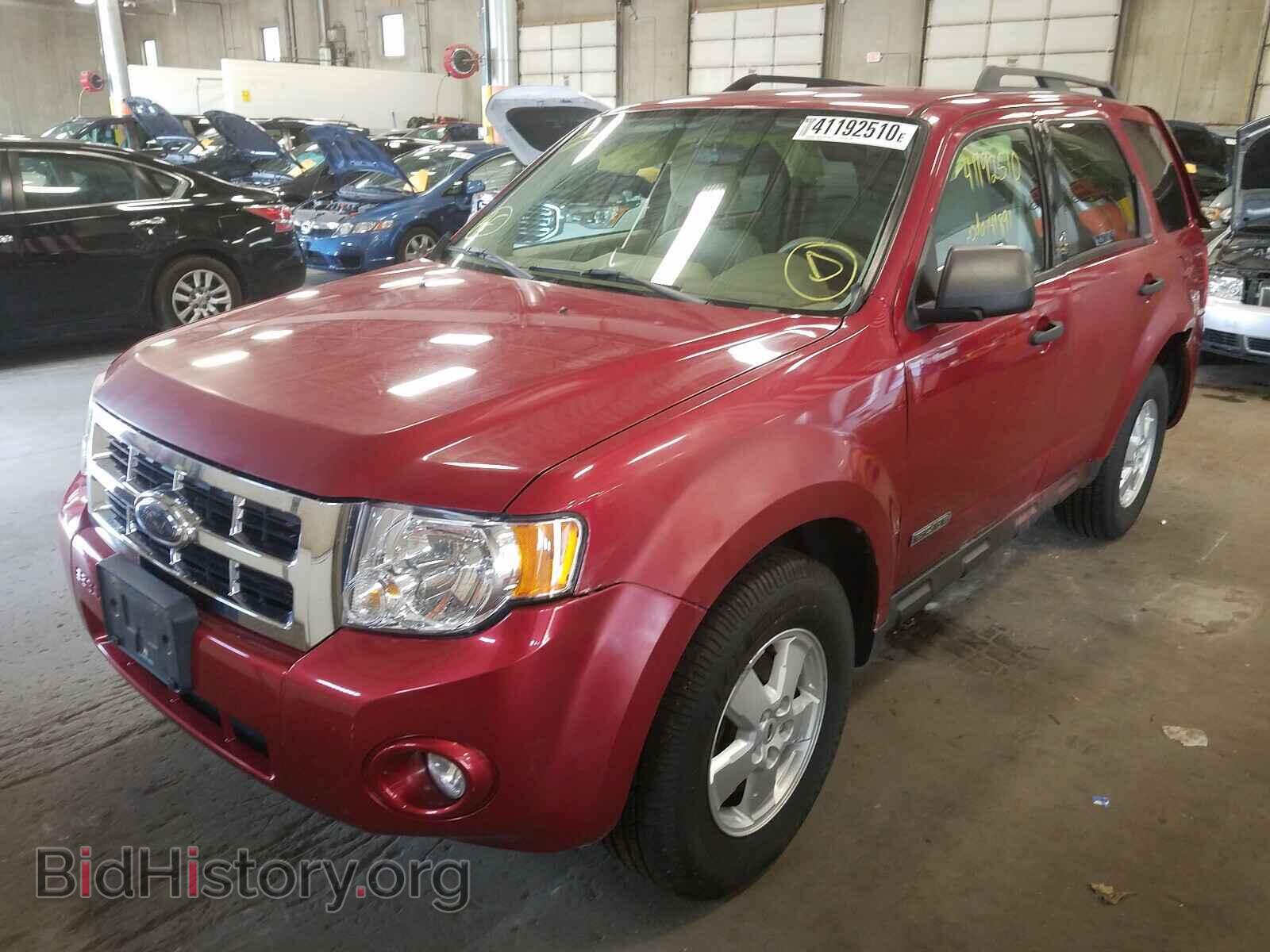 2008 FORD ESCAPE - VIN: 1FMCU93178KD40123 - Фото 2