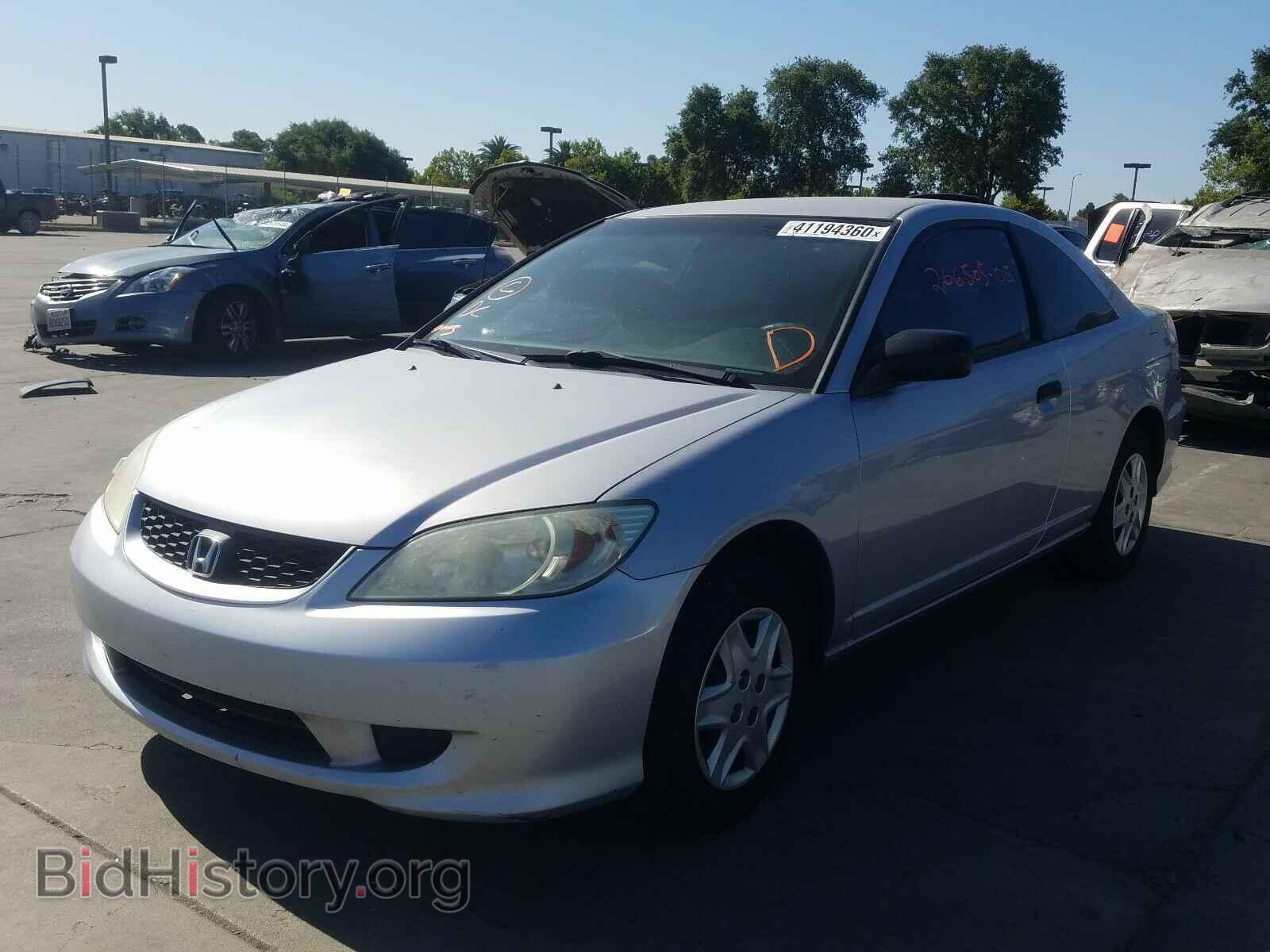 2005 HONDA CIVIC - VIN: 1HGEM22155L007738 - Фото 2