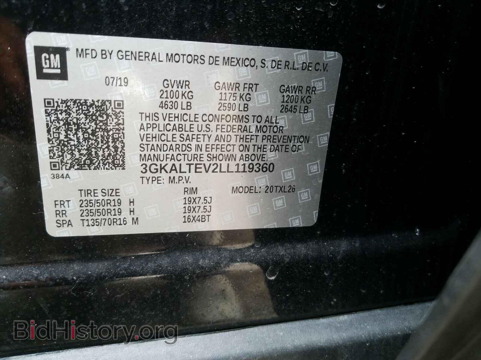 2020 GMC TERRAIN - VIN: 3GKALTEV2LL119360 - Фото 10