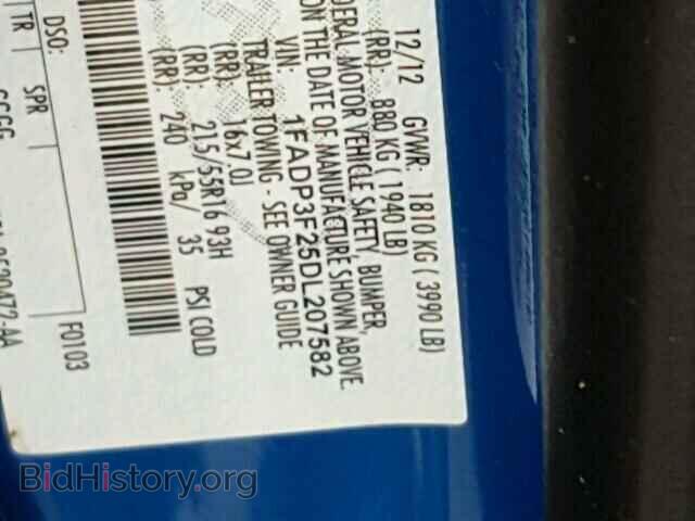 2013 FORD FOCUS - VIN: 1FADP3F25DL207582 - Photo 10
