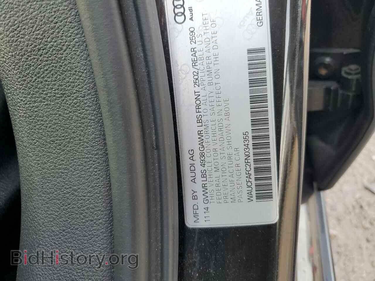 2015 AUDI A6 - VIN: WAUCFAFC2FN034355 - Photo 12