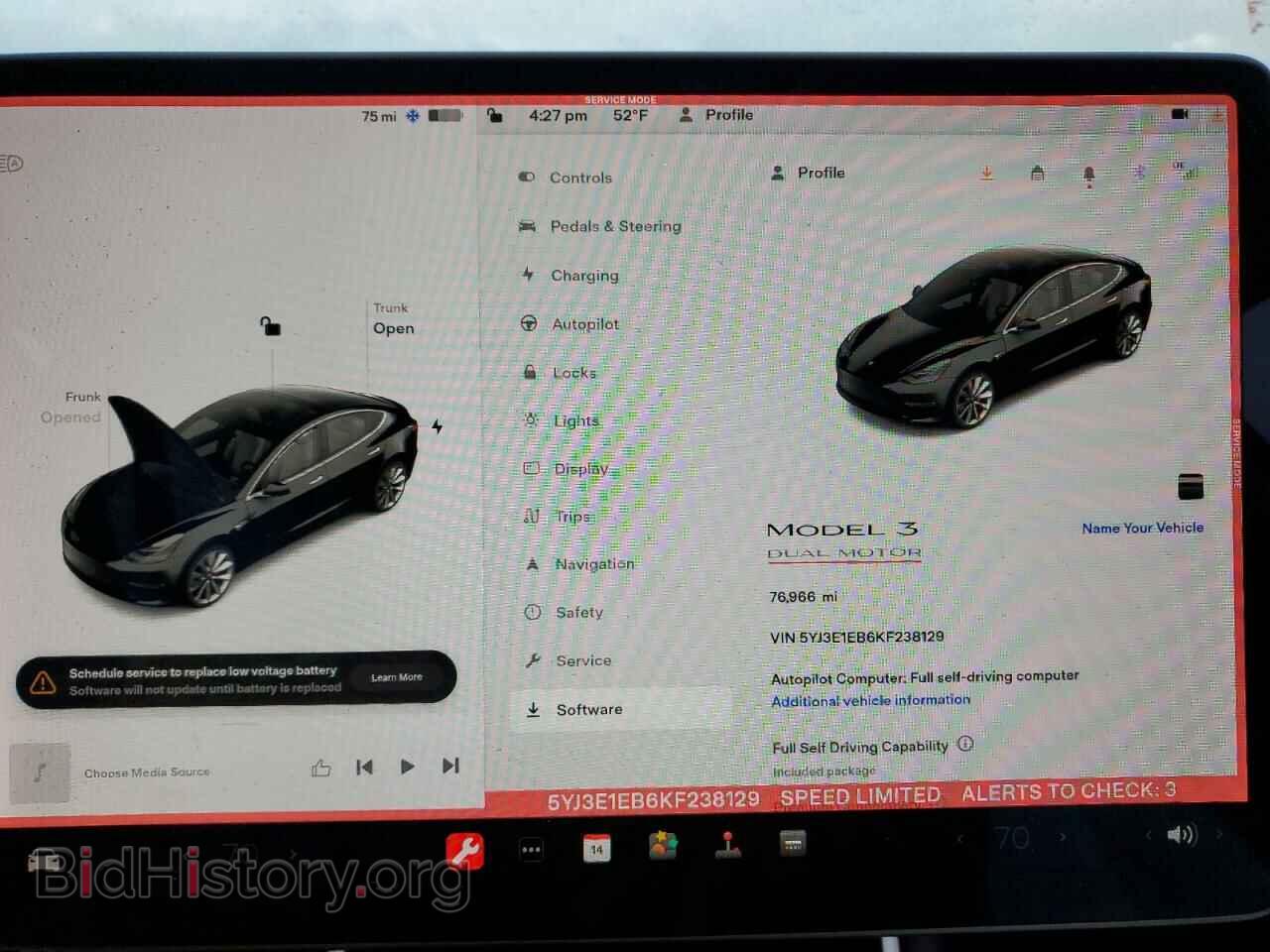 2019 TESLA MODEL 3 - VIN: 5YJ3E1EB6KF238129 - Photo 9