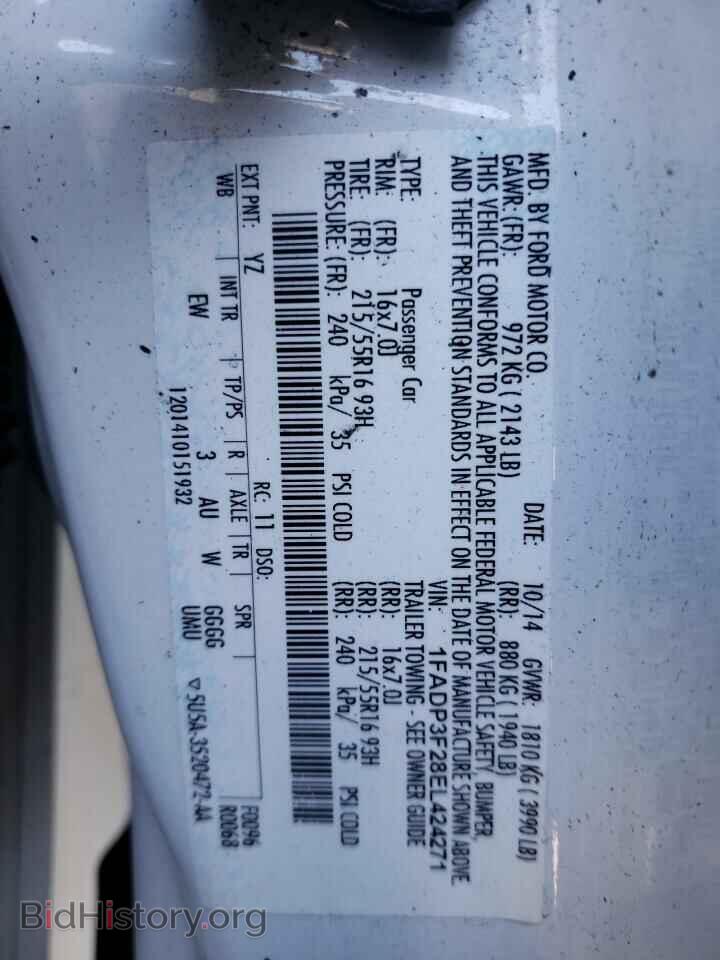 2014 FORD FOCUS - VIN: 1FADP3F28EL424271 - Photo 10