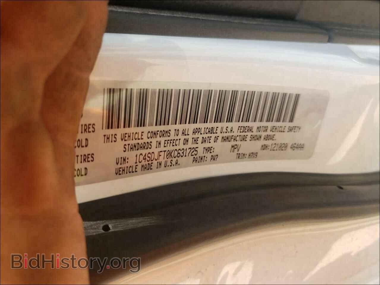 2019 DODGE DURANGO - VIN: 1C4SDJFT0KC631725 - Photo 10