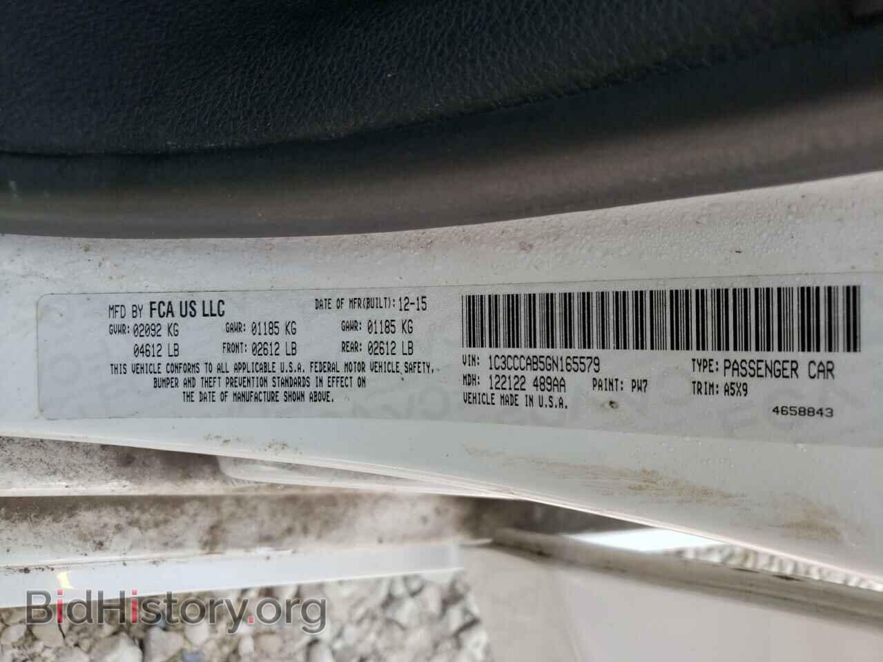 2016 CHRYSLER 200 - VIN: 1C3CCCAB5GN165579 - Фото 10