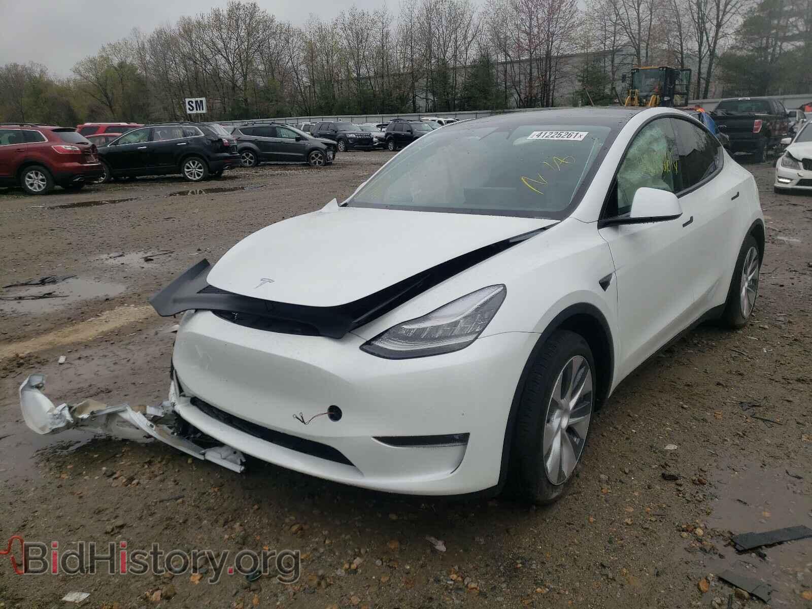 2021 TESLA MODEL Y - VIN: 5YJYGDED7MF109712 - Photo 2