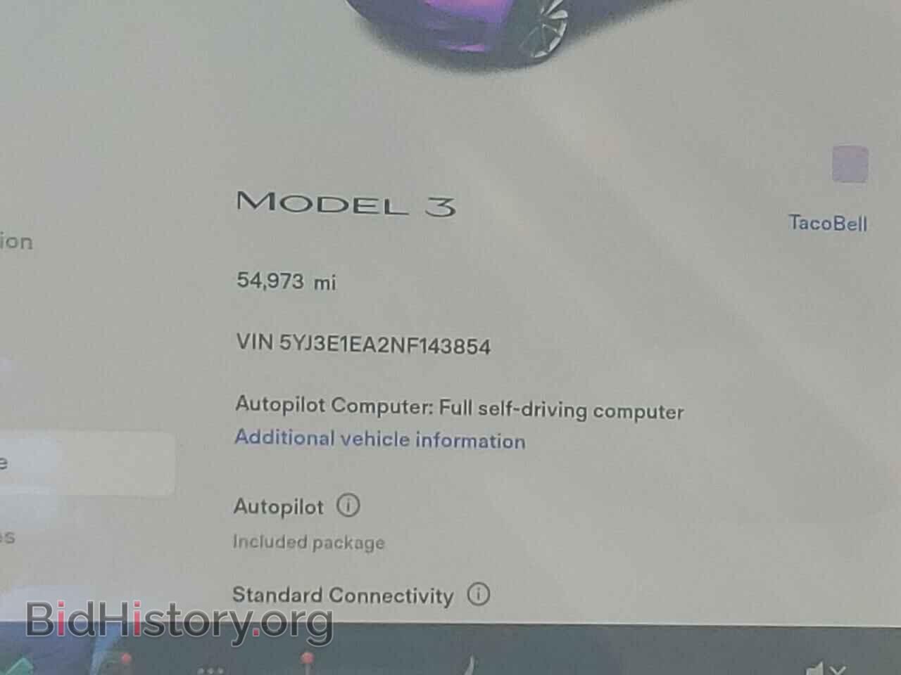 2022 TESLA MODEL 3 - VIN: 5YJ3E1EA2NF143854 - Фото 9