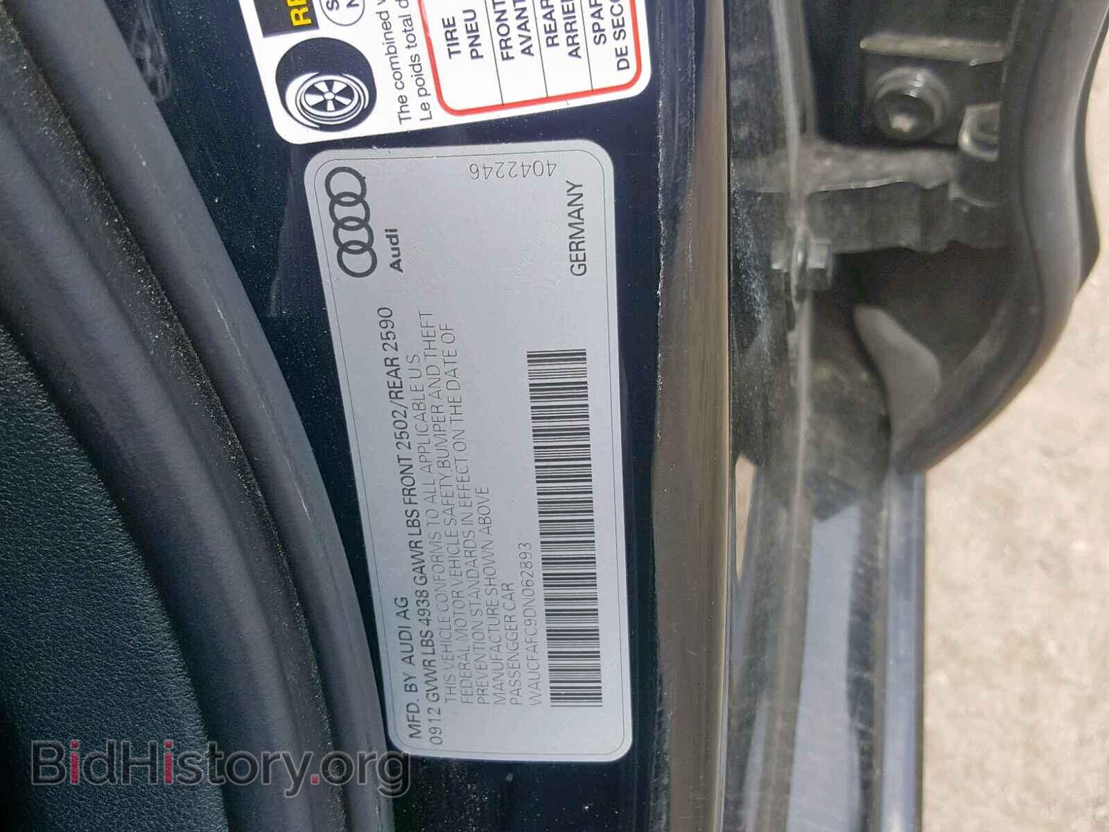 2013 AUDI A6 - VIN: WAUCFAFC9DN062893 - Photo 10