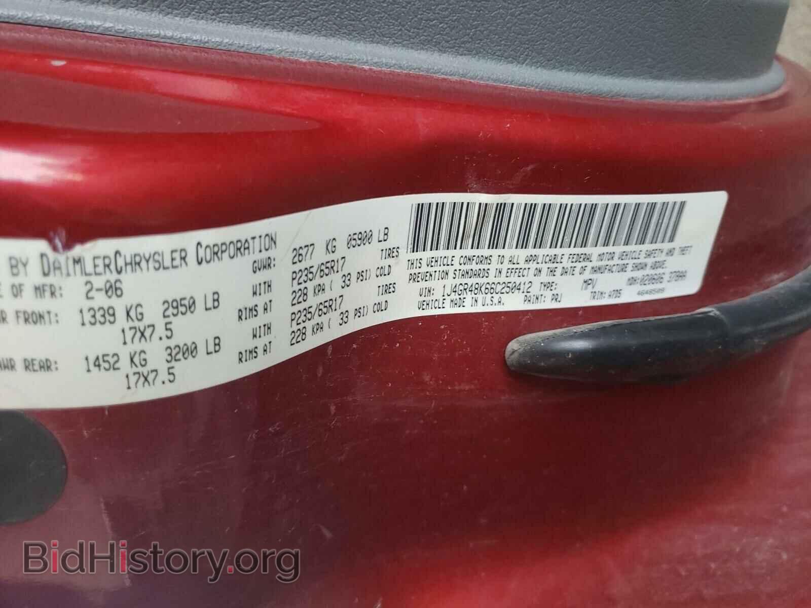 2006 JEEP CHEROKEE - VIN: 1J4GR48K66C250412 - Photo 10