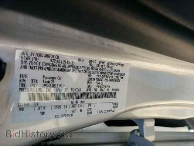 2015 FORD FOCUS - VIN: 1FADP3E22FL363146 - Фото 10