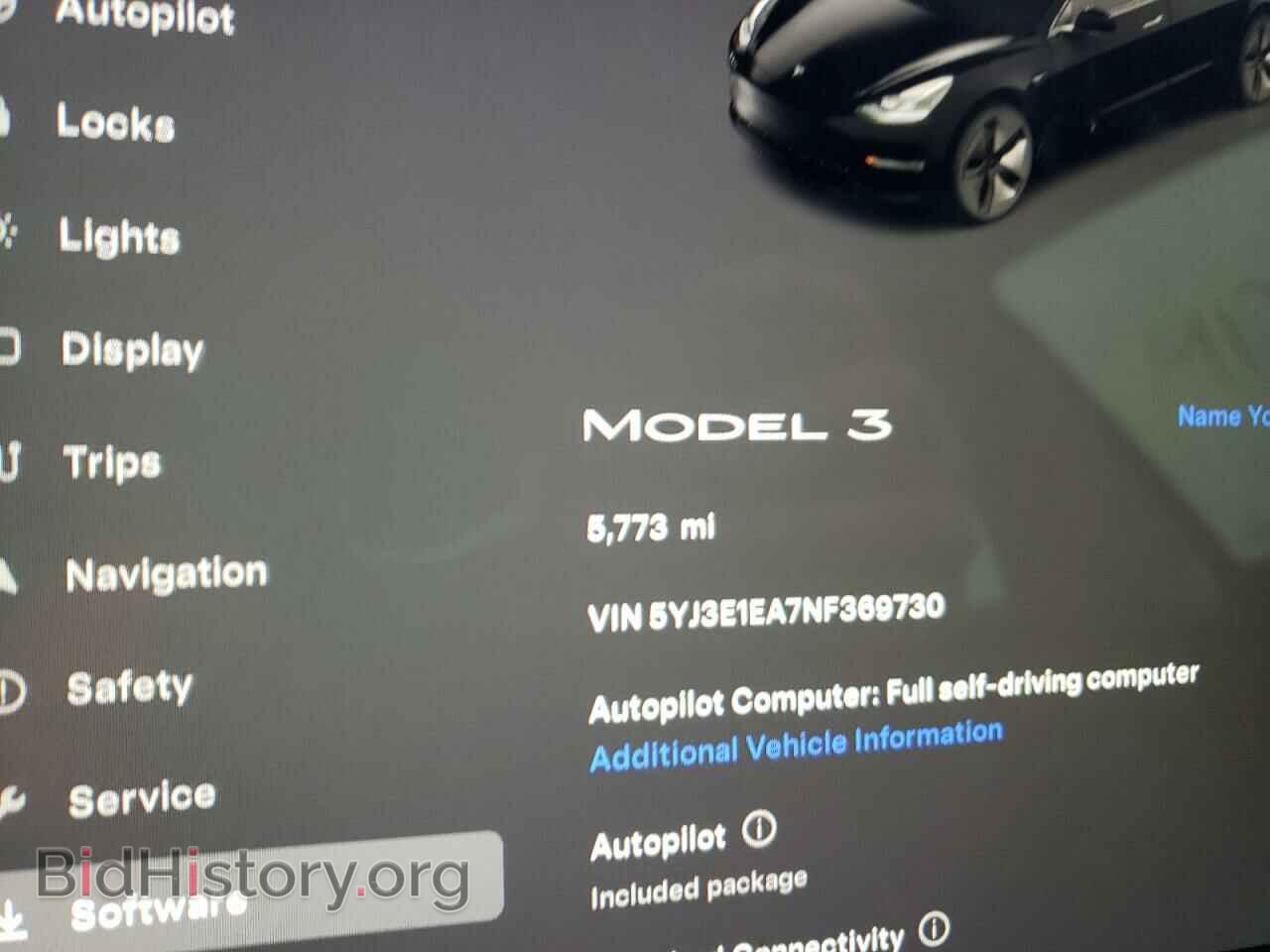 2022 TESLA MODEL 3 - VIN: 5YJ3E1EA7NF369730 - Фото 9
