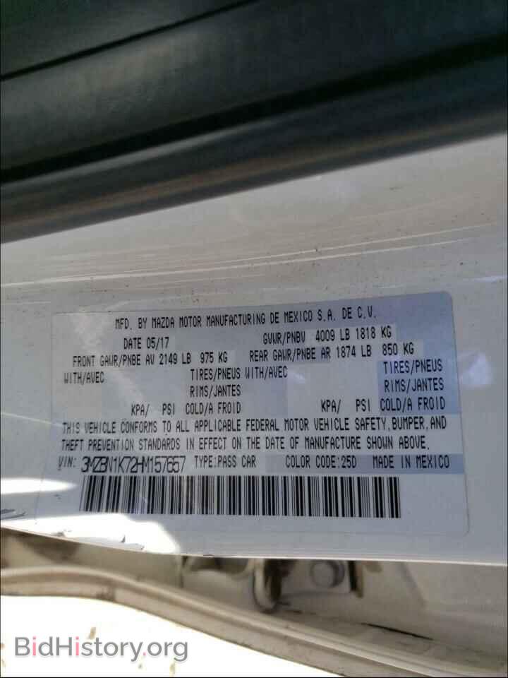 2017 MAZDA 3 - VIN: 3MZBN1K72HM157657 - Фото 10