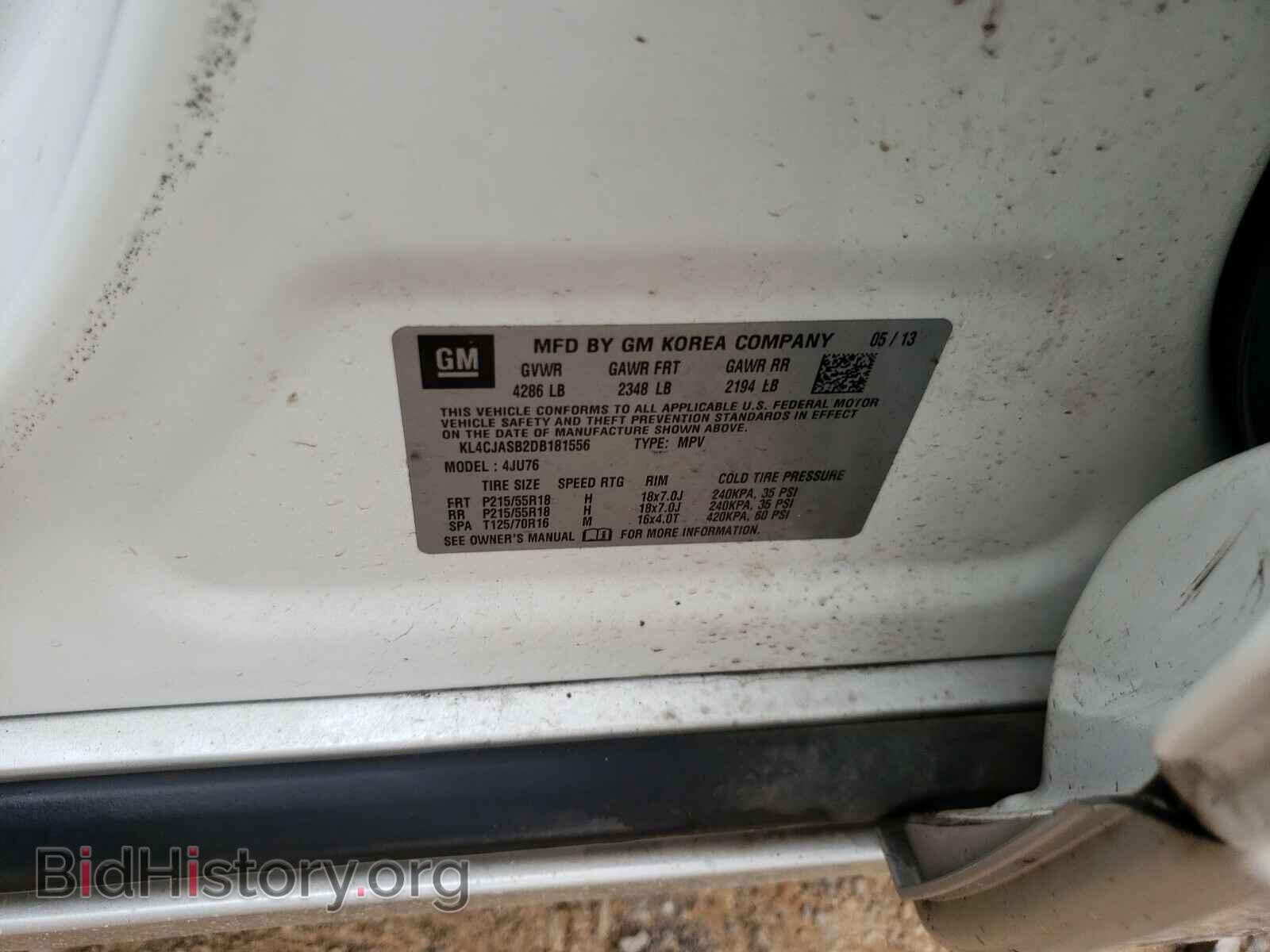 2013 BUICK ENCORE - VIN: KL4CJASB2DB181556 - Photo 10