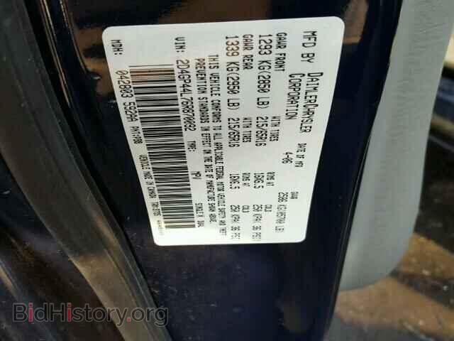 2006 DODGE CARAVAN - VIN: 2D4GP44L76R870092 - Фото 10