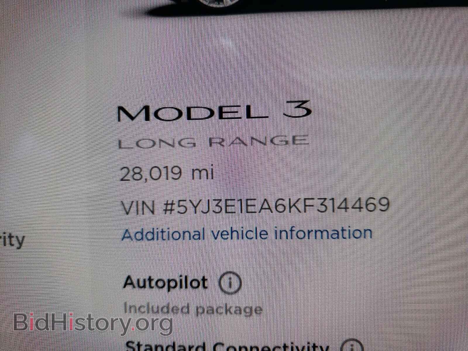 2019 TESLA MODEL 3 - VIN: 5YJ3E1EA6KF314469 - Фото 8