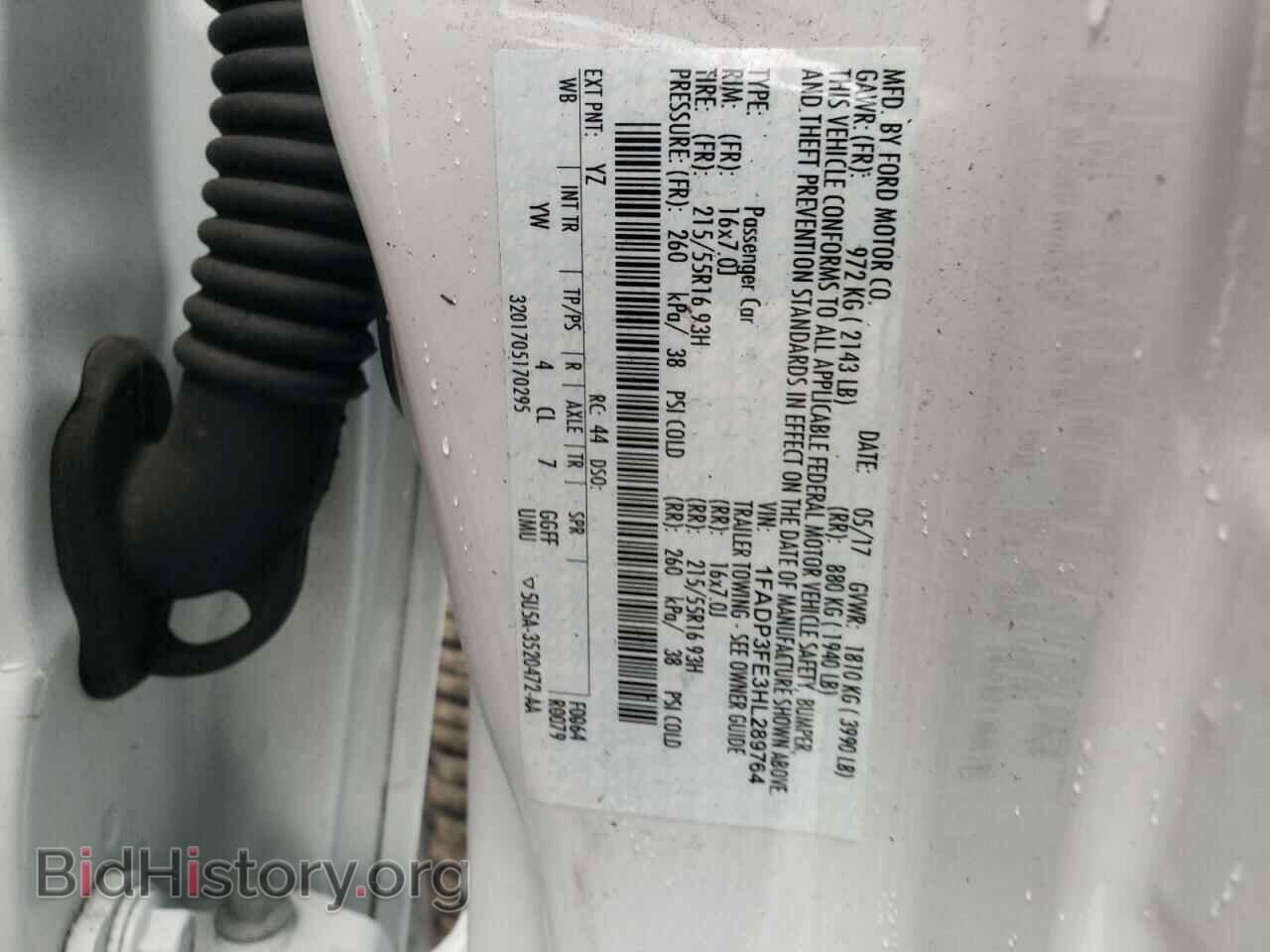 2017 FORD FOCUS - VIN: 1FADP3FE3HL289764 - Photo 10