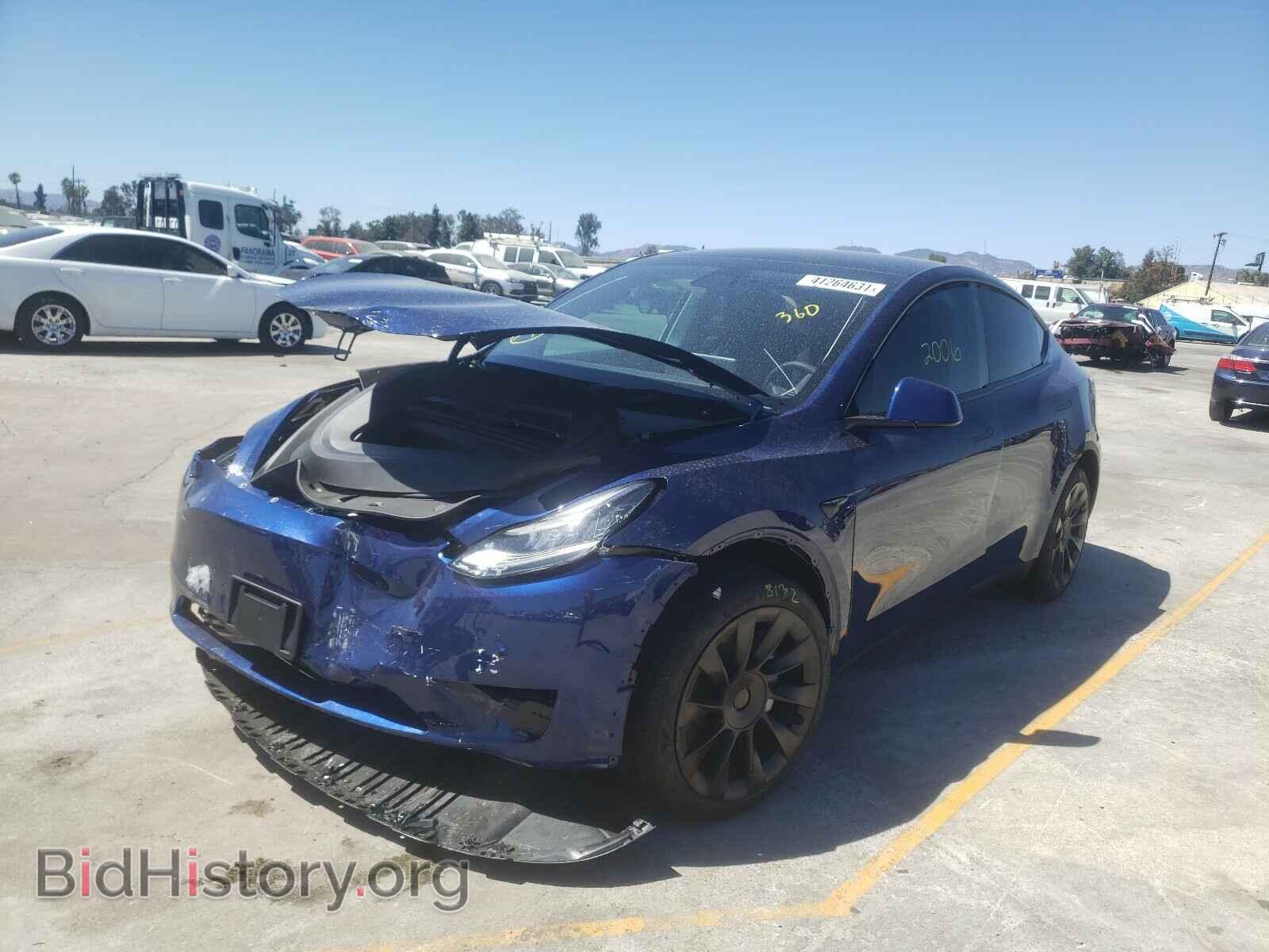 2021 TESLA MODEL Y - VIN: 5YJYGDEE2MF123882 - Photo 2