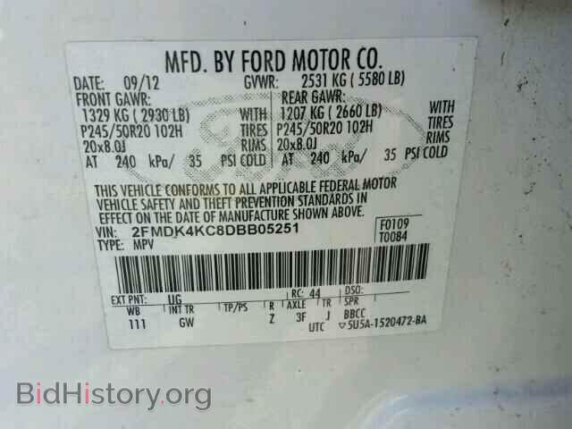 2013 FORD EDGE - VIN: 2FMDK4KC8DBB05251 - Photo 10