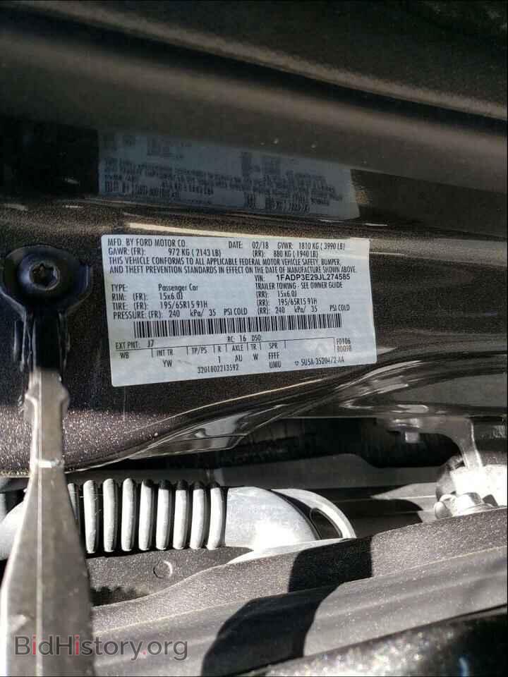 2018 FORD FOCUS - VIN: 1FADP3E29JL274585 - Photo 10