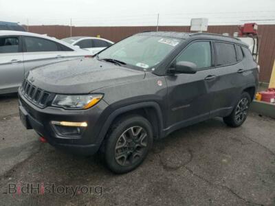 2020 Jeep COMPASS Trailhawk, gray — VIN 3C4NJDDB5LT184560, Copart
