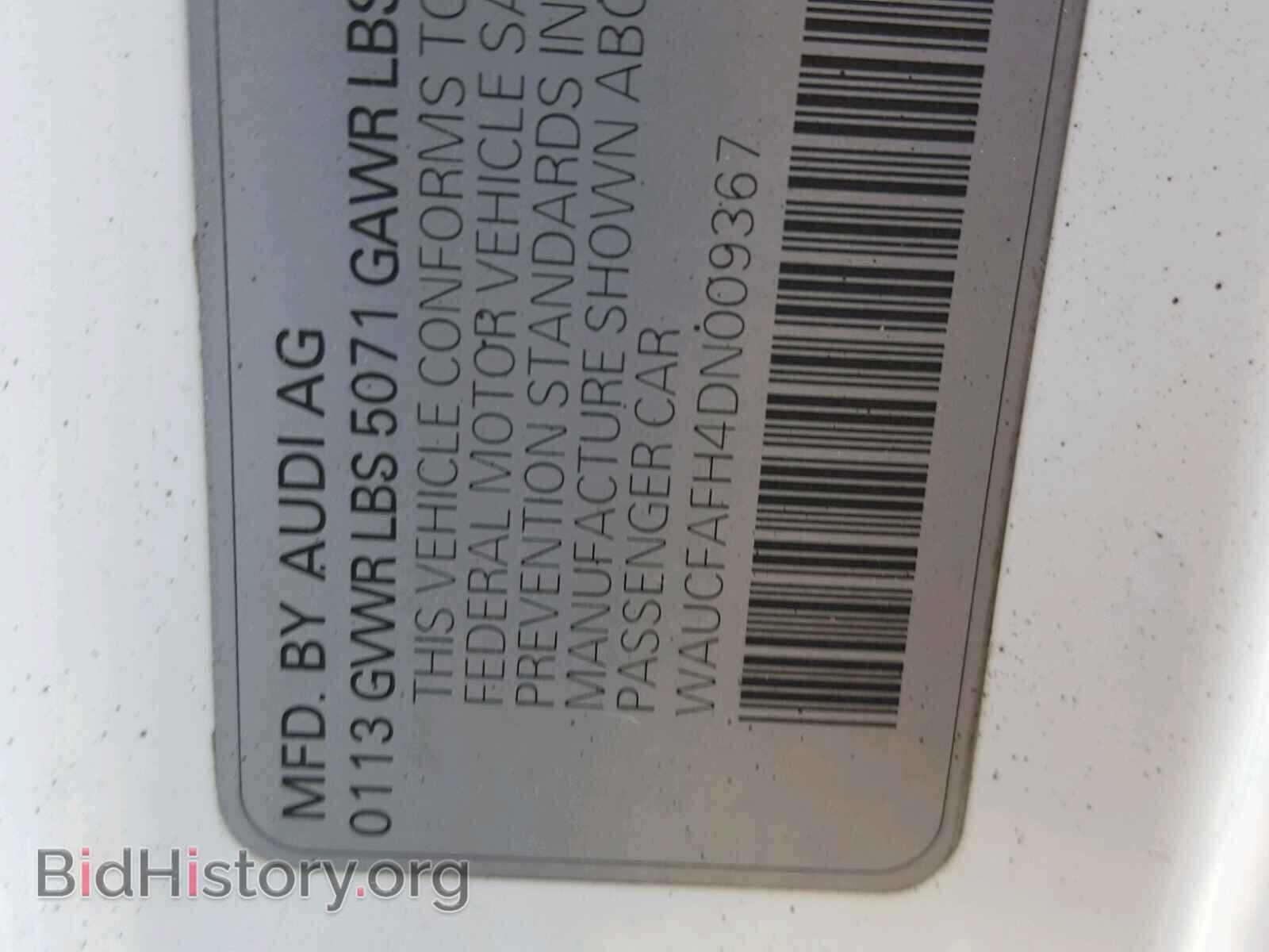 2013 AUDI A5 PREMIUM - VIN: WAUCFAFH4DN009367 - Photo 10