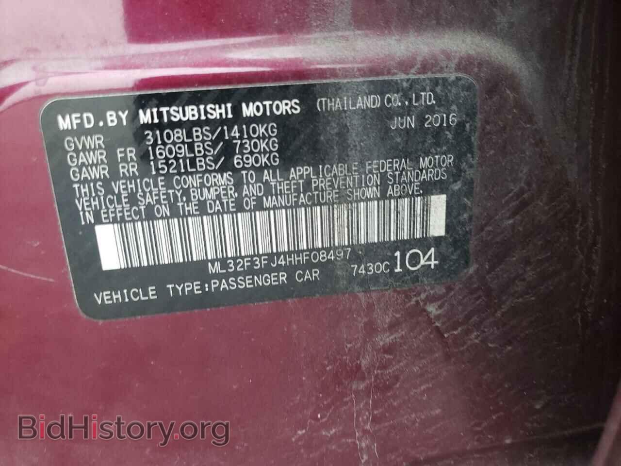 2017 MITSUBISHI MIRAGE - VIN: ML32F3FJ4HHF08497 - Фото 10