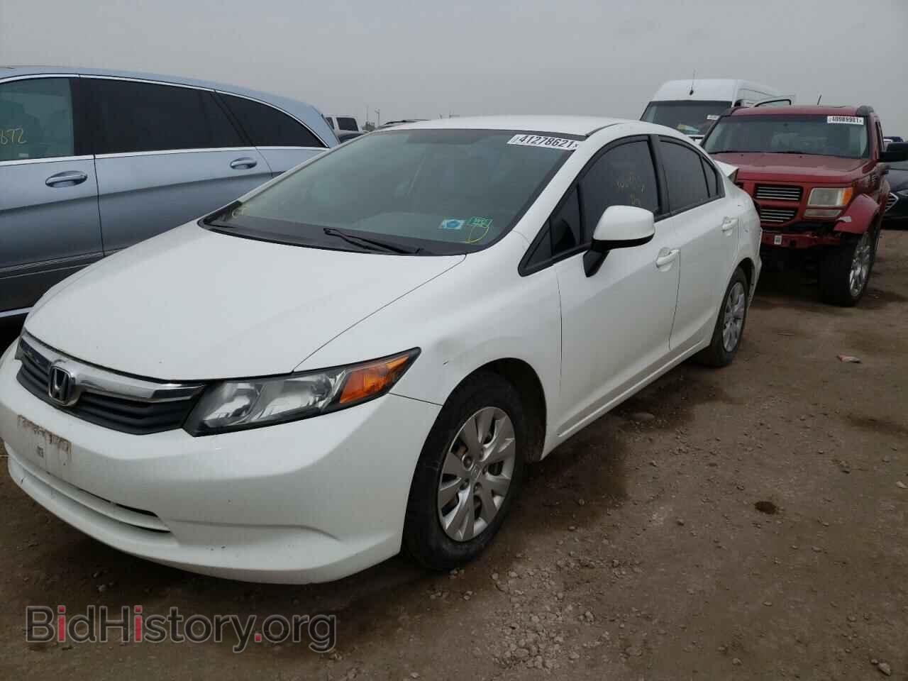 2012 HONDA CIVIC - VIN: 2HGFB2F54CH563735 - Фото 2
