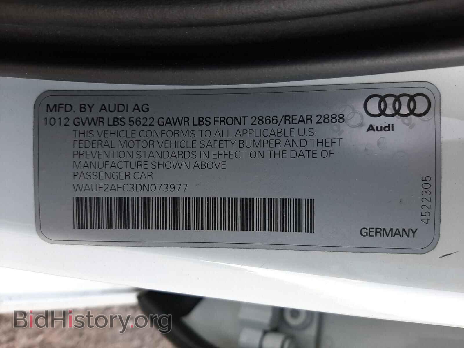 2013 AUDI S6/RS6 - VIN: WAUF2AFC3DN073977 - Photo 10