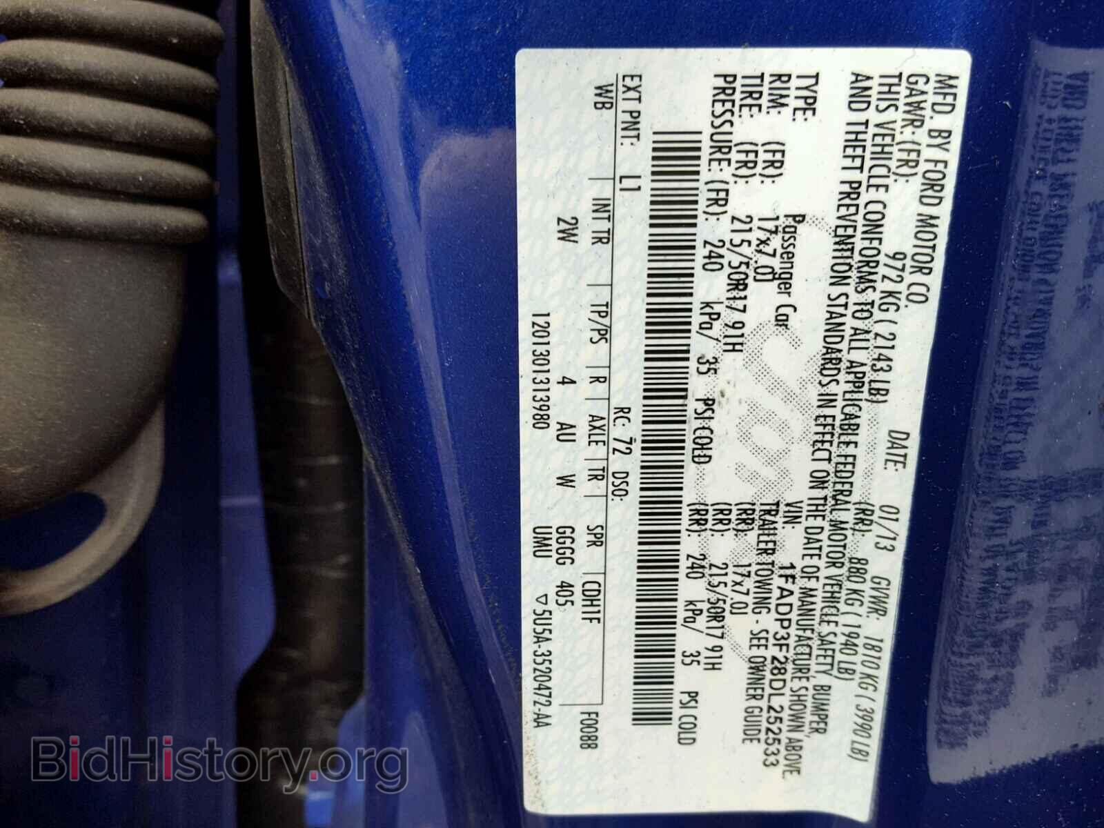 2013 FORD FOCUS - VIN: 1FADP3F28DL252533 - Photo 10