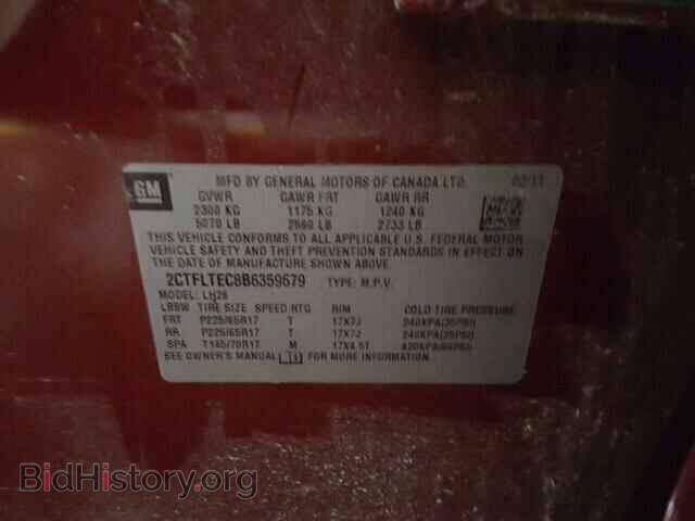 2011 GMC TERRAIN - VIN: 2CTFLTEC8B6359679 - Photo 10