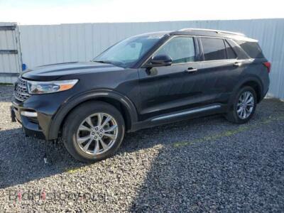 2021 Ford EXPLORER Limited, black — VIN 1FMSK7FH4MGB50968, Copart