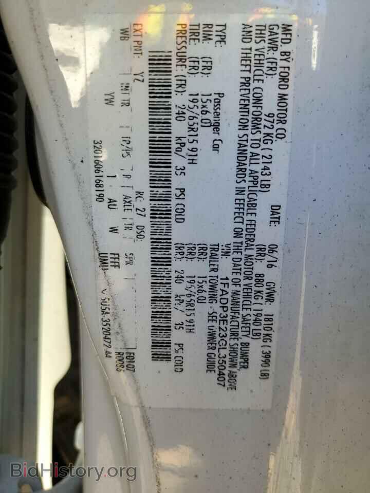 2016 FORD FOCUS - VIN: 1FADP3E23GL350407 - Photo 12