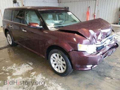 2012 Ford FLEX Flex SEL, бордовый — VIN 2FMGK5CC0CBD16198, Copart