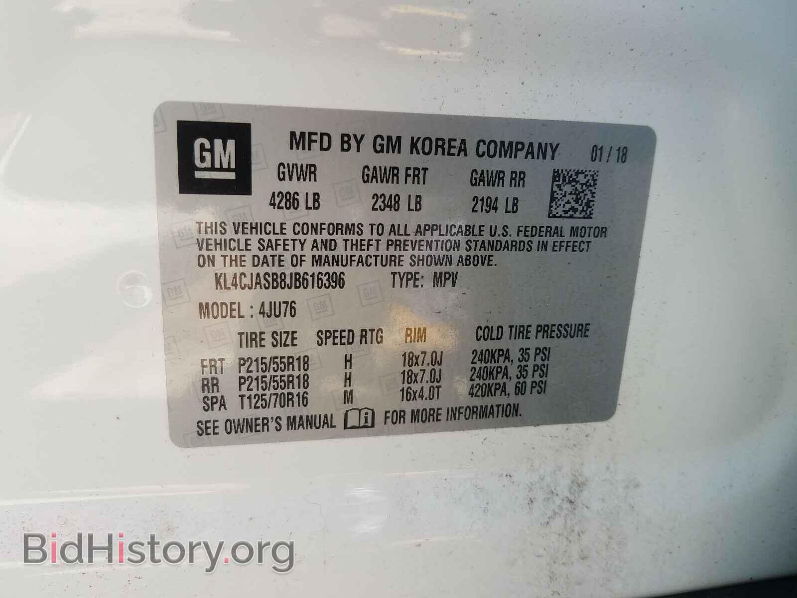 2018 BUICK ENCORE - VIN: KL4CJASB8JB616396 - Photo 10
