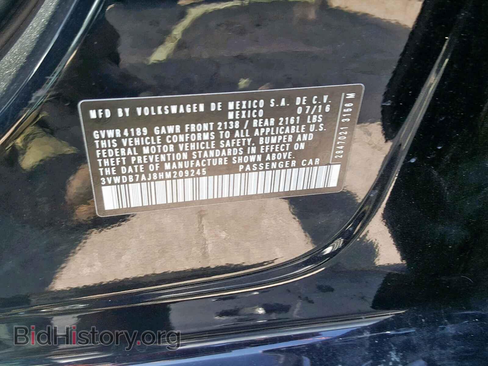 2017 VOLKSWAGEN JETTA - VIN: 3VWDB7AJ8HM209245 - Фото 10