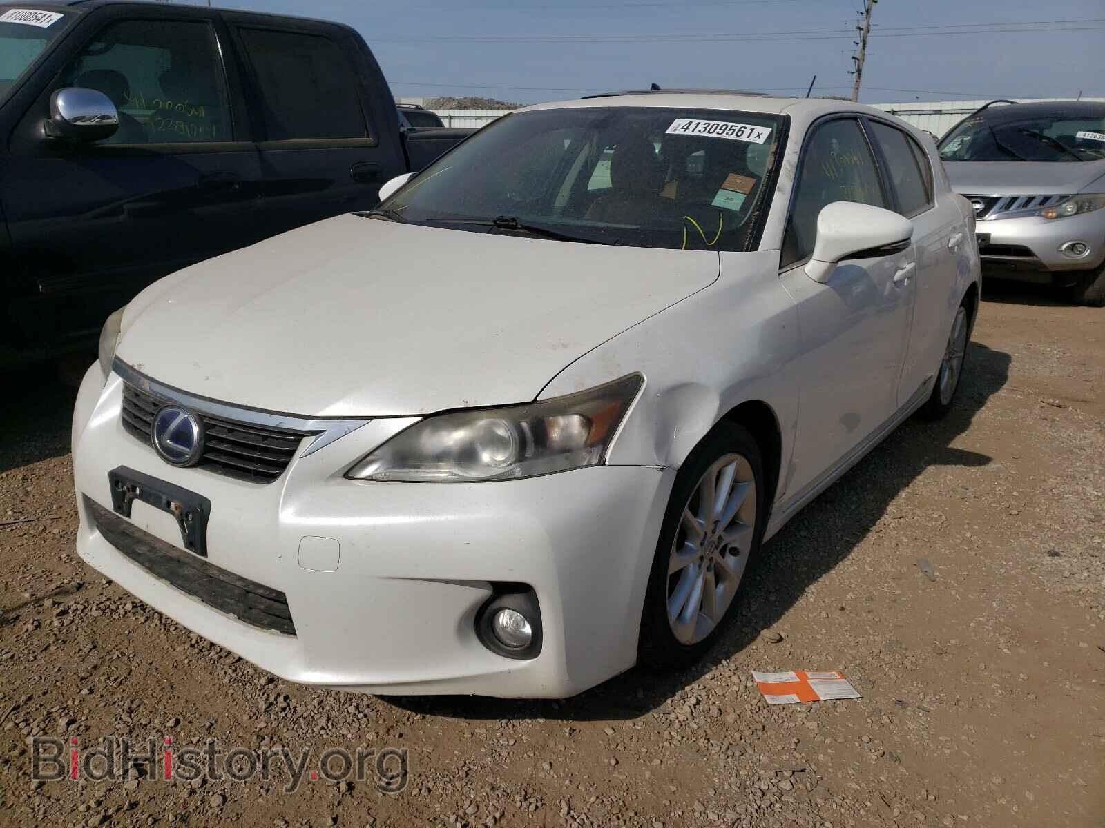 2012 LEXUS CT 200 - VIN: JTHKD5BH6C2073748 - Фото 2