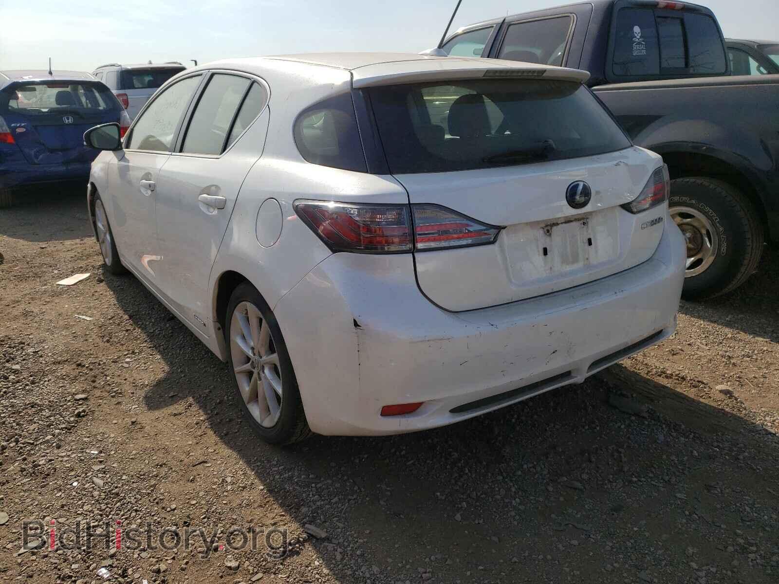 2012 LEXUS CT 200 - VIN: JTHKD5BH6C2073748 - Фото 3
