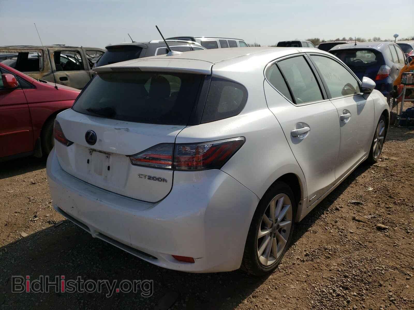 2012 LEXUS CT 200 - VIN: JTHKD5BH6C2073748 - Фото 4