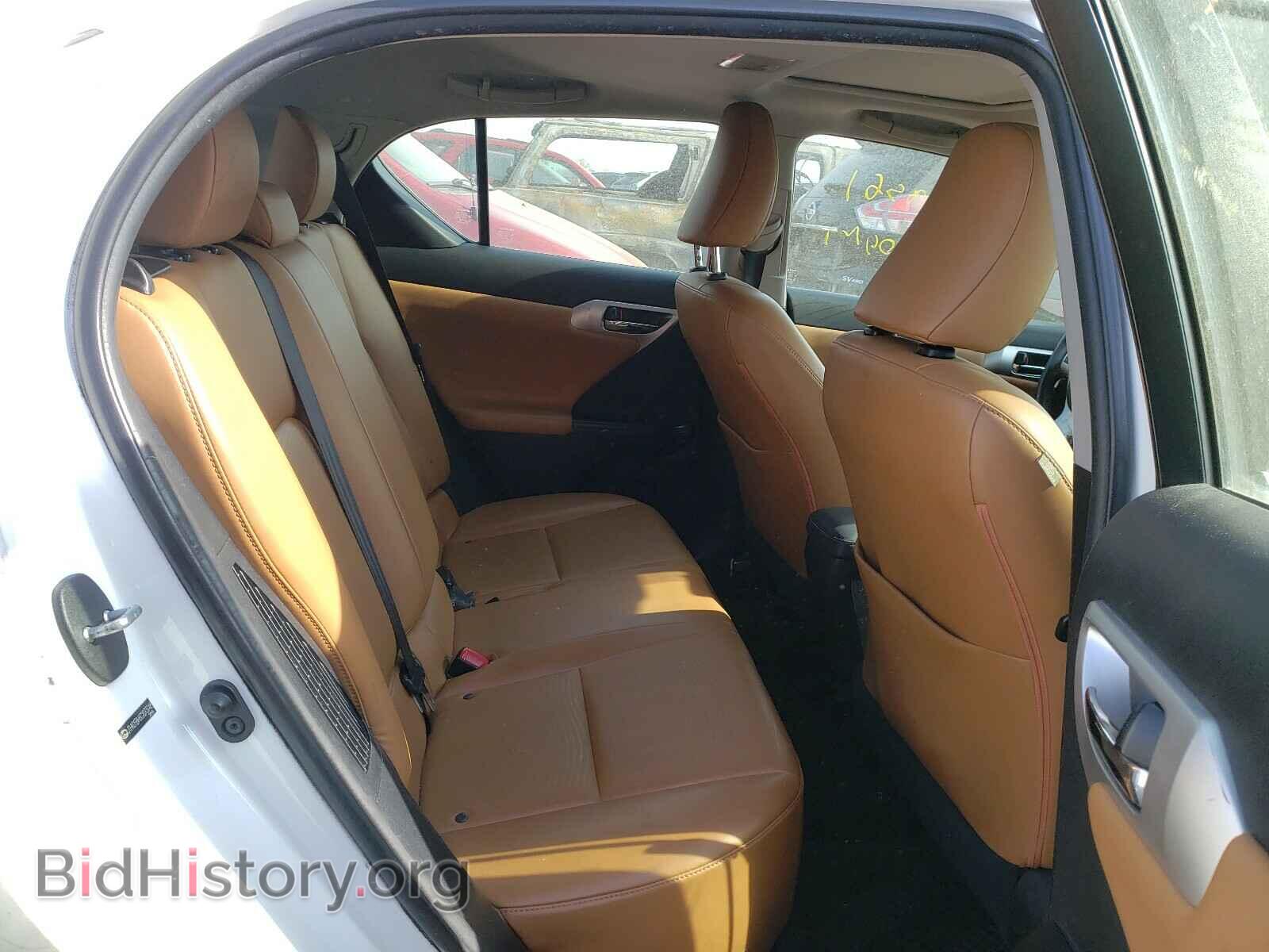 2012 LEXUS CT 200 - VIN: JTHKD5BH6C2073748 - Фото 6