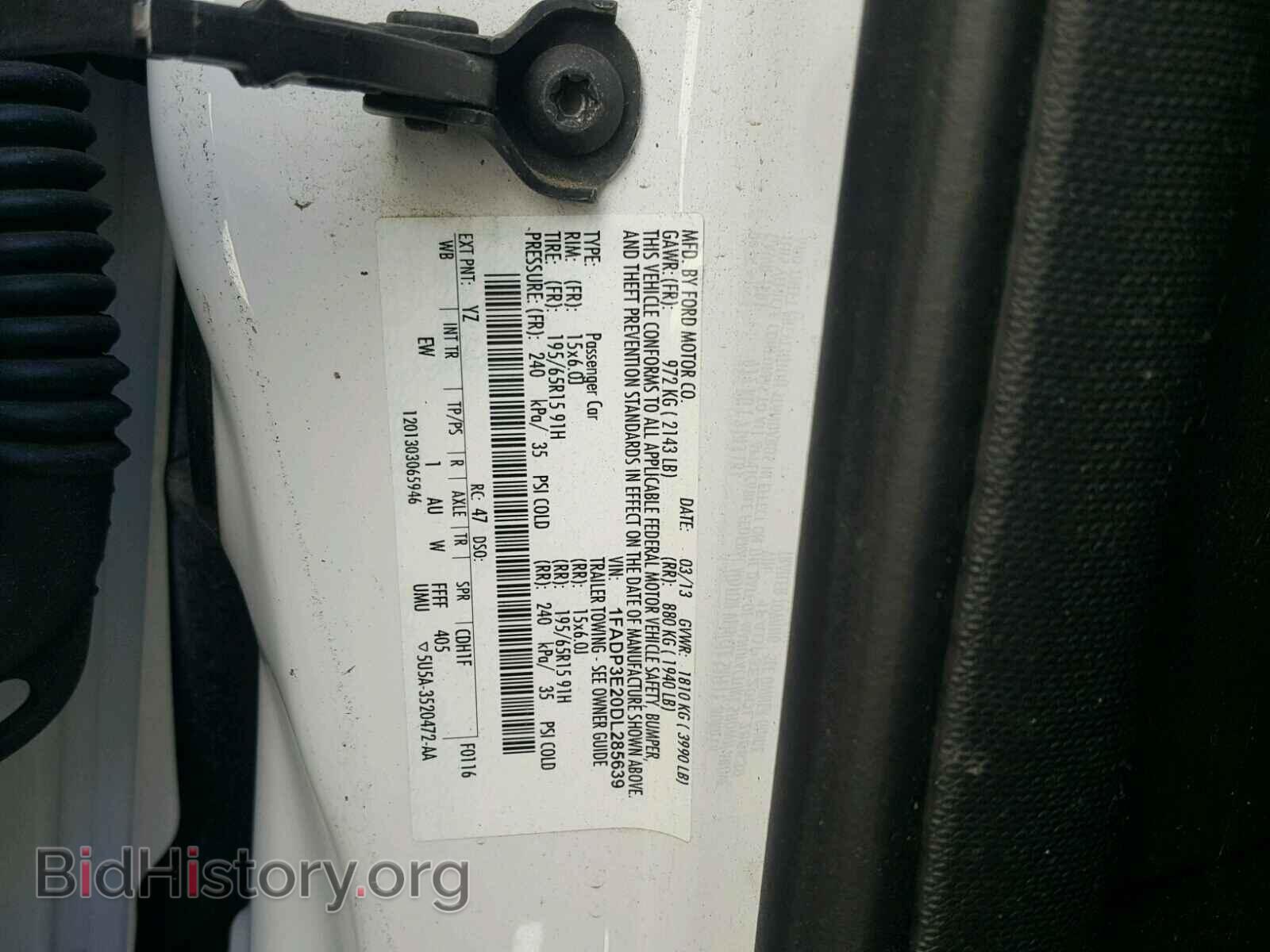 2013 FORD FOCUS - VIN: 1FADP3E20DL285639 - Фото 10