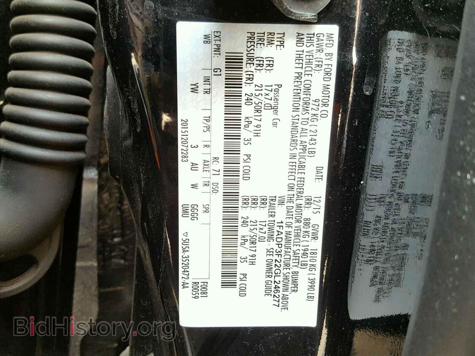 2016 FORD FOCUS - VIN: 1FADP3F22GL246277 - Фото 10